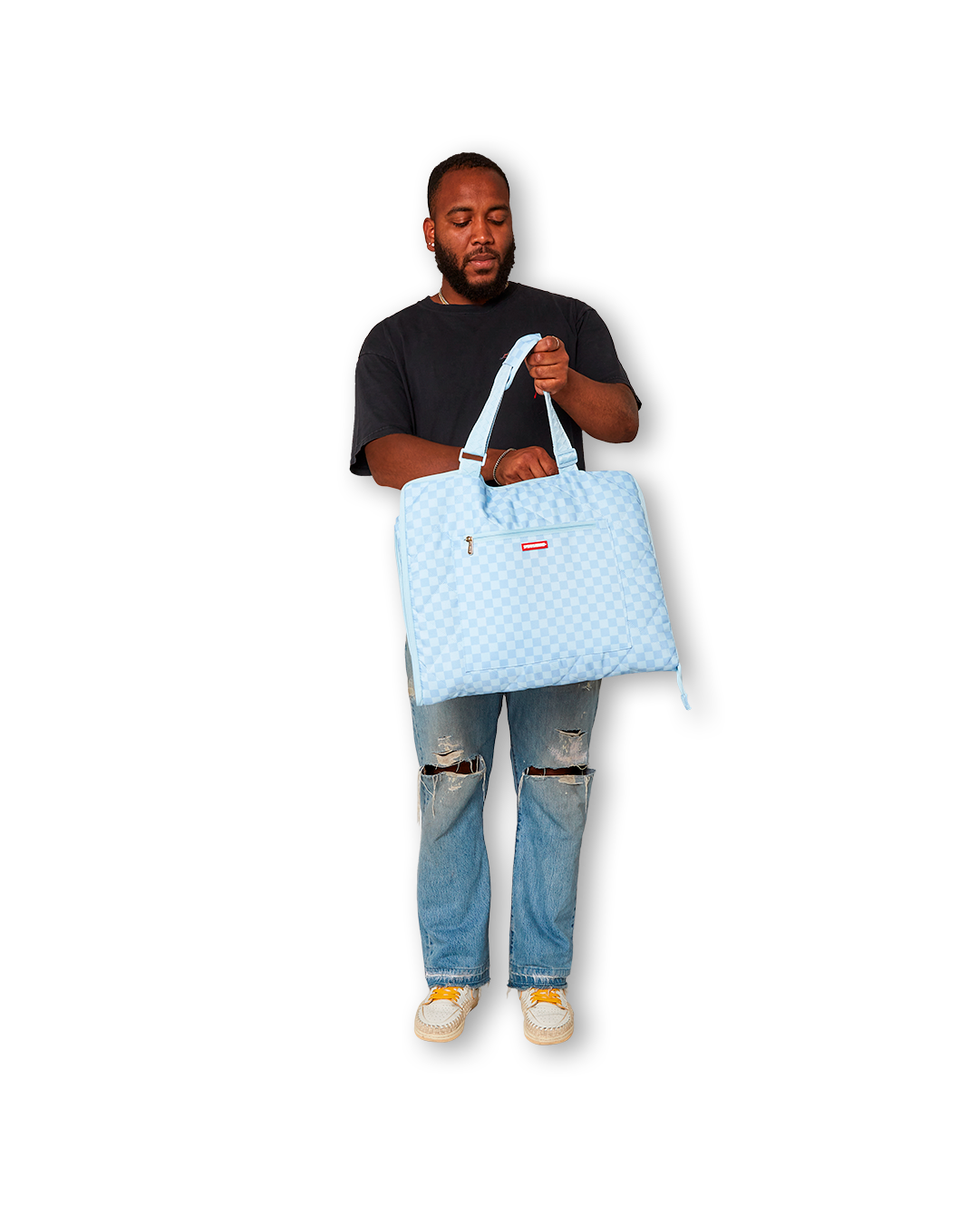 SPRAYGROUND® TOTE SHARK ISLAND PACKABLE BEACH MAT BLANKET WATER RESISTANT CONVERTIBLE TOTE