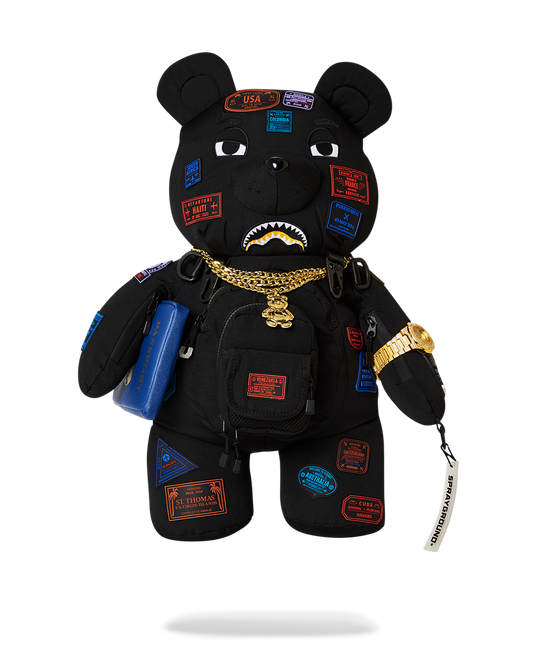 SPRAYGROUND® BACKPACK JAMES FIRST CLASS I GOT THESE STAMPS MONEYBEAR