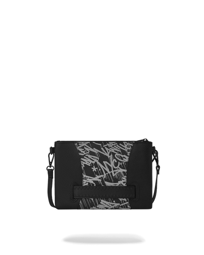 SPRAYGROUND® POUCHETTE A.M.P.M CROSSOVER CLUTCH W/ SHOULDER STRAP
