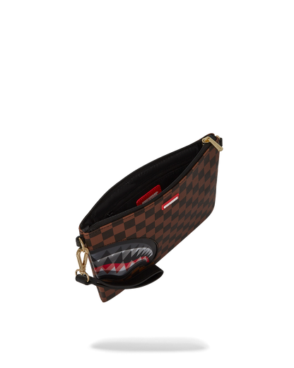 SPRAYGROUND® POUCHETTE LENTICULAR EFFECTS CROSSOVER CLUTCH W/ SHOULDER STRAP