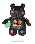 SPRAYGROUND® BACKPACK GLOBAL MOGUL UNLIMITED MILES MONEYBEAR TEDDYBEAR BACKPACK