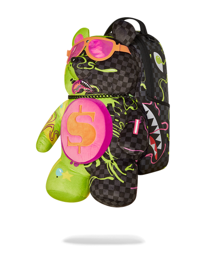 SPRAYGROUND® BACKPACK SLIME DIME MONEYBEAR TEDDYBEAR ON BACKPACK