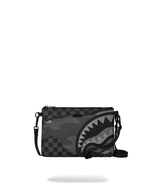 SPRAYGROUND® POUCHETTE 3AM RIPTIDE CROSSOVER CLUTCH W/ SHOULDER STRAP