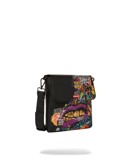 SPRAYGROUND® SLING HALF GRAF LIPSTICK MESSENGER BAG