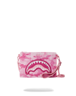 SPRAYGROUND® POUCHETTE PINK CAMO FAUX FUR CROSSOVER CLUTCH