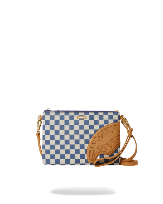 SPRAYGROUND® POUCHETTE LETTER CHECKERS CROSSOVER CLUTCH