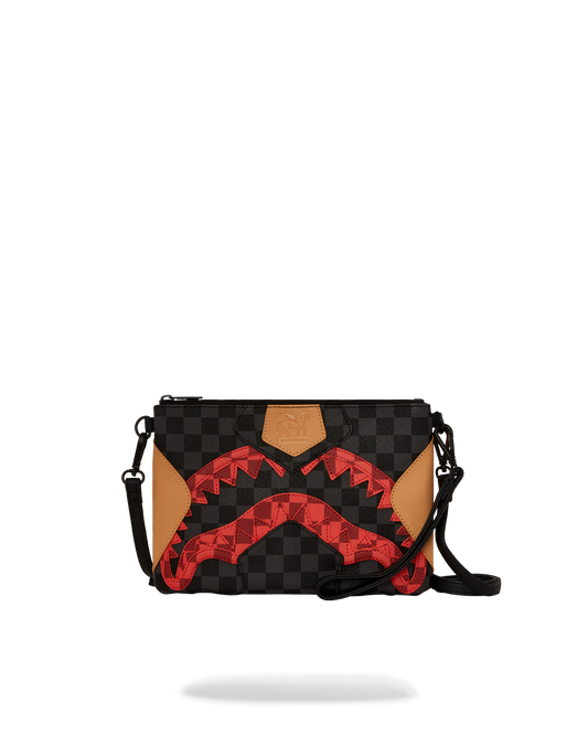 SPRAYGROUND® POUCHETTE EVIL TRIPLE DECKER CROSSOVER CLUTCH