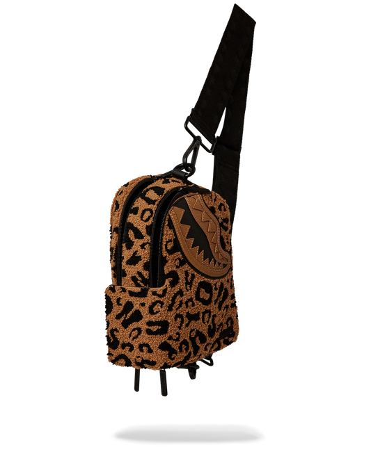 SPRAYGROUND® SLING CHEETAH CHENILLE BACKPACK SLING