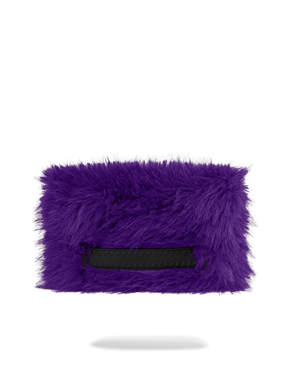 SPRAYGROUND® POUCHETTE FURZILLA SHARK (PURP) CROSSOVER CLUTCH