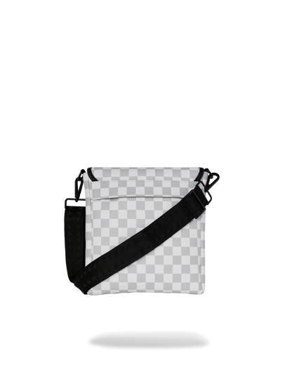 SPRAYGROUND® SLING BLACK STENCIL SHARK MESSENGER SLING
