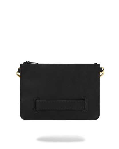 SPRAYGROUND® POUCHETTE GOLD AND DANGEROUS CROSSOVER CLUTCH