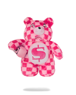 SPRAYGROUND® BACKPACK PINK FUR CHECK MONEYBEAR BACKPACK