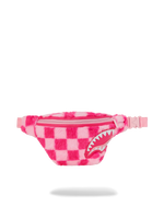 SPRAYGROUND® CROSSBODY PINK FUR CHECK SAVVY CROSSBODY