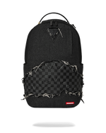 SPRAYGROUNDÂ® BACKPACK BLACK DENIM TEAR SHARK BACKPACK