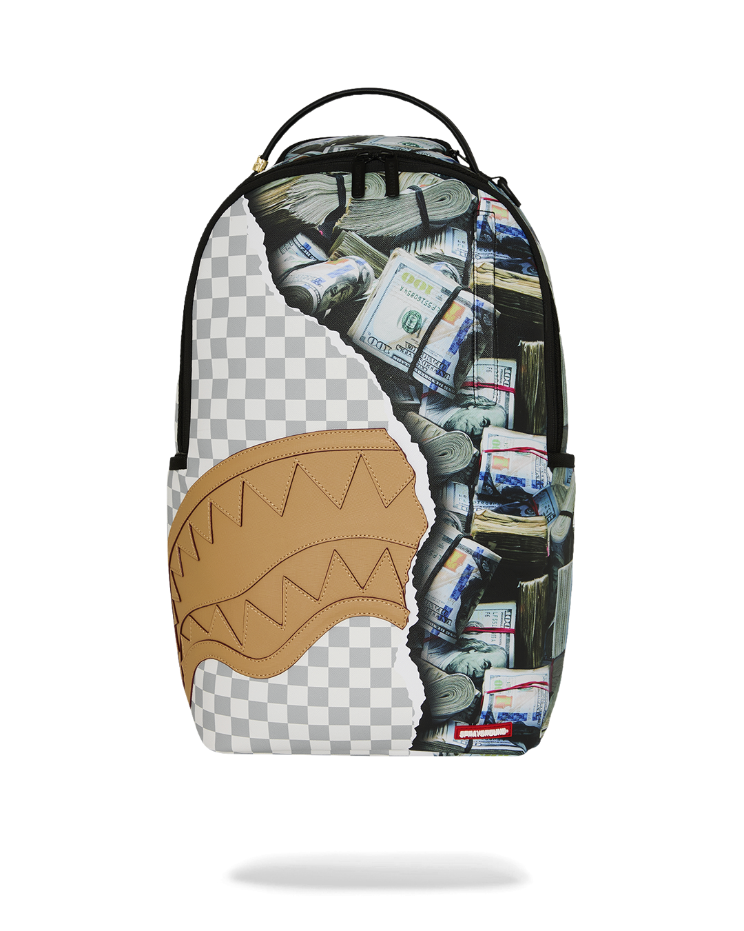 SPRAYGROUNDÂ® BACKPACK CREAM CHECK FULL OF CASH BACKPACK