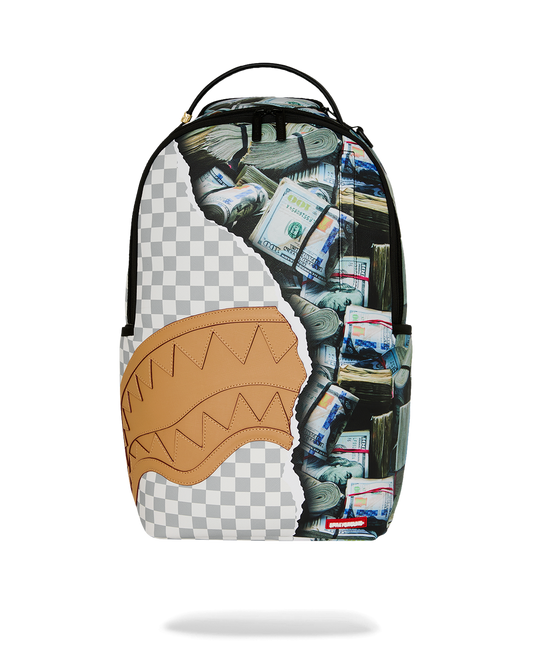 SPRAYGROUNDÂ® BACKPACK CREAM CHECK FULL OF CASH BACKPACK