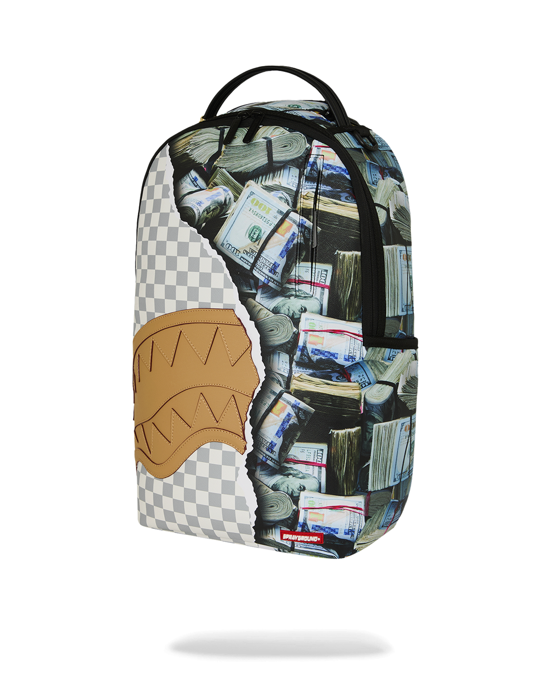 SPRAYGROUNDÂ® BACKPACK CREAM CHECK FULL OF CASH BACKPACK
