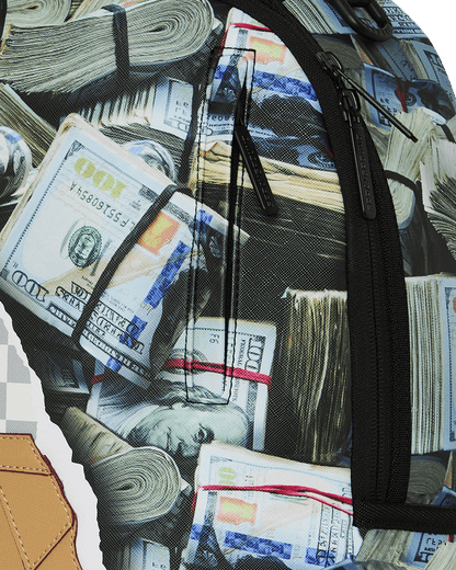 SPRAYGROUNDÂ® BACKPACK CREAM CHECK FULL OF CASH BACKPACK