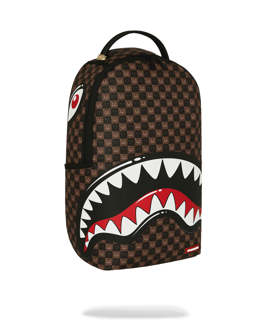 SPRAYGROUNDÂ® BACKPACK SHARKS IN PARIS WTF BUBBLE BROWN CHECK BACKPACK