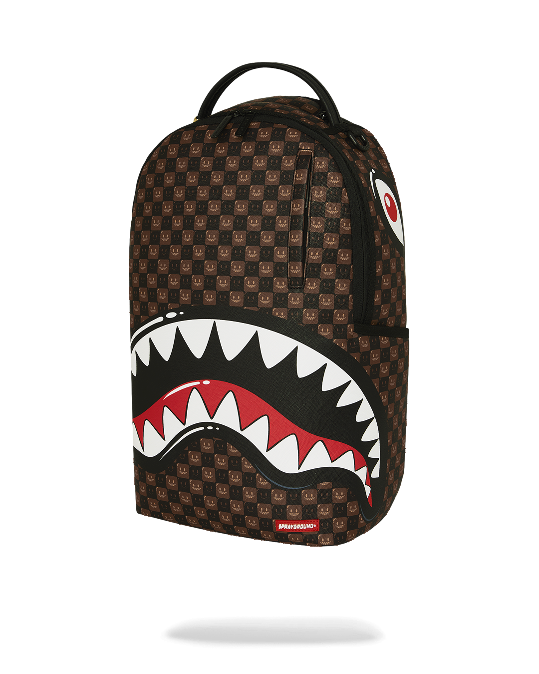 SPRAYGROUNDÂ® BACKPACK SHARKS IN PARIS WTF BUBBLE BROWN CHECK BACKPACK