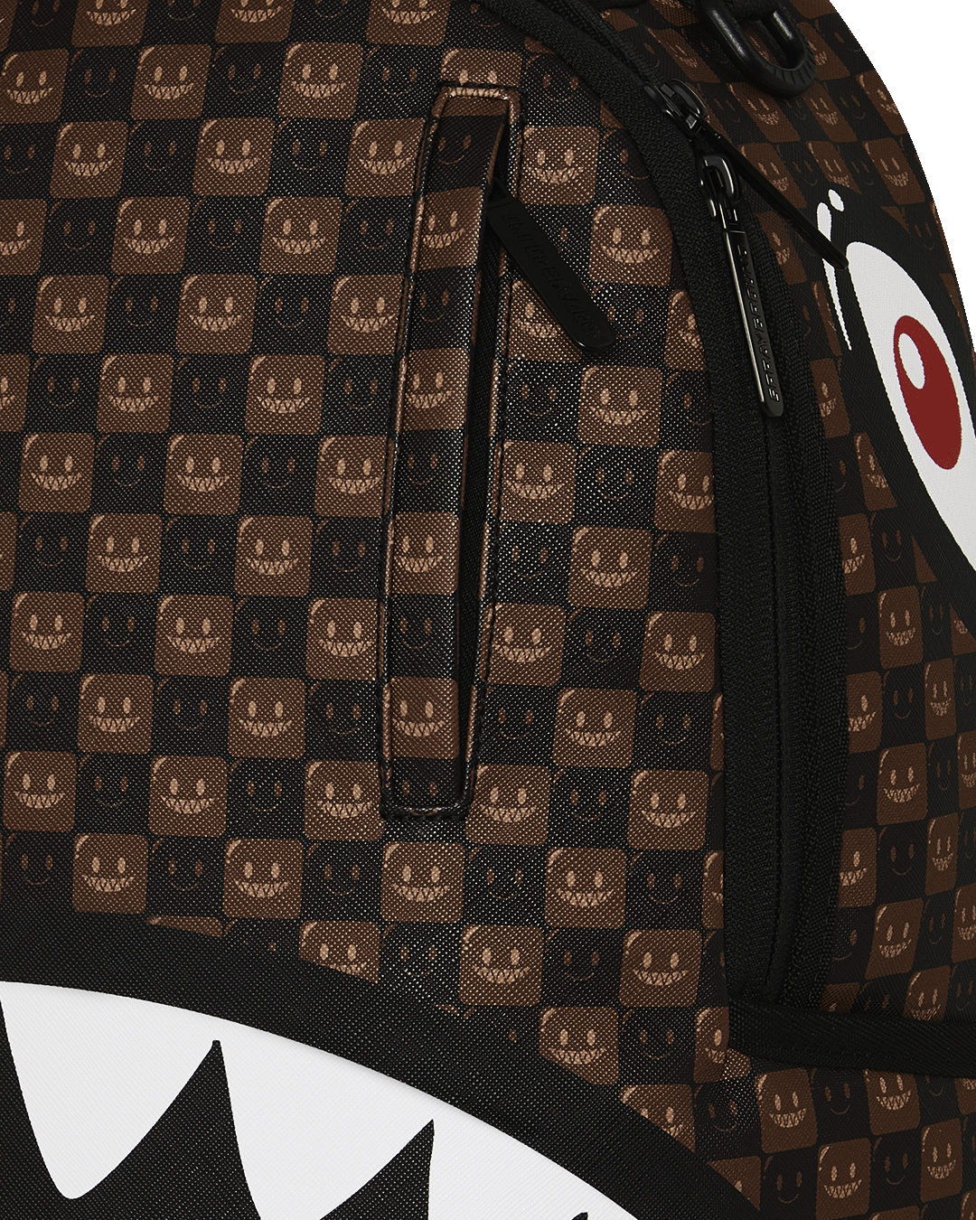 SPRAYGROUNDÂ® BACKPACK SHARKS IN PARIS WTF BUBBLE BROWN CHECK BACKPACK
