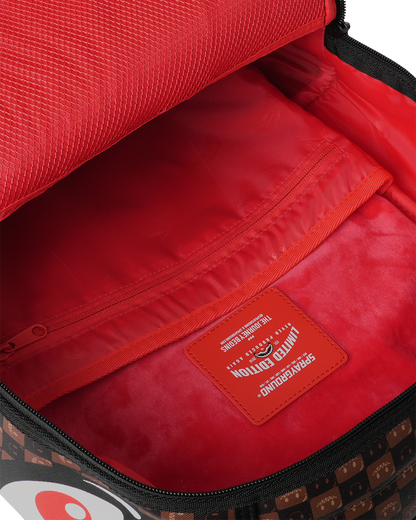 SPRAYGROUNDÂ® BACKPACK SHARKS IN PARIS WTF BUBBLE BROWN CHECK BACKPACK