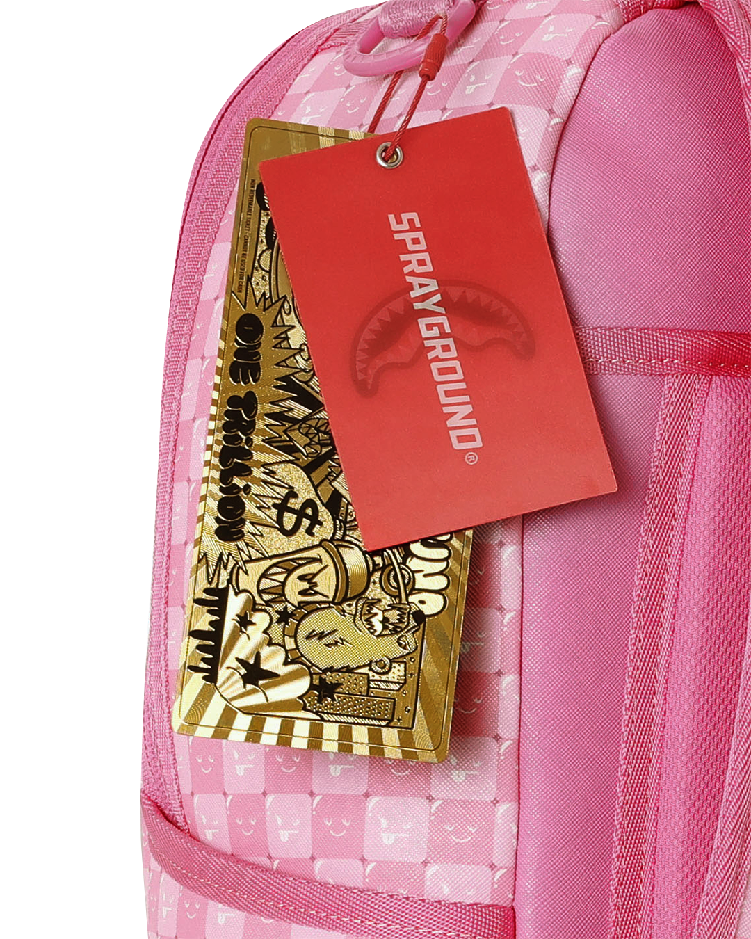 SPRAYGROUNDÂ® BACKPACK PINK NEW CHECK FACES BACKPACK