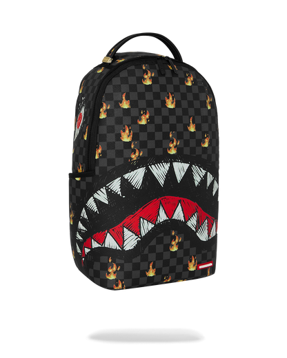 SPRAYGROUND® BACKPACK SCRIBBLE FIRE CHECK BACKPACK