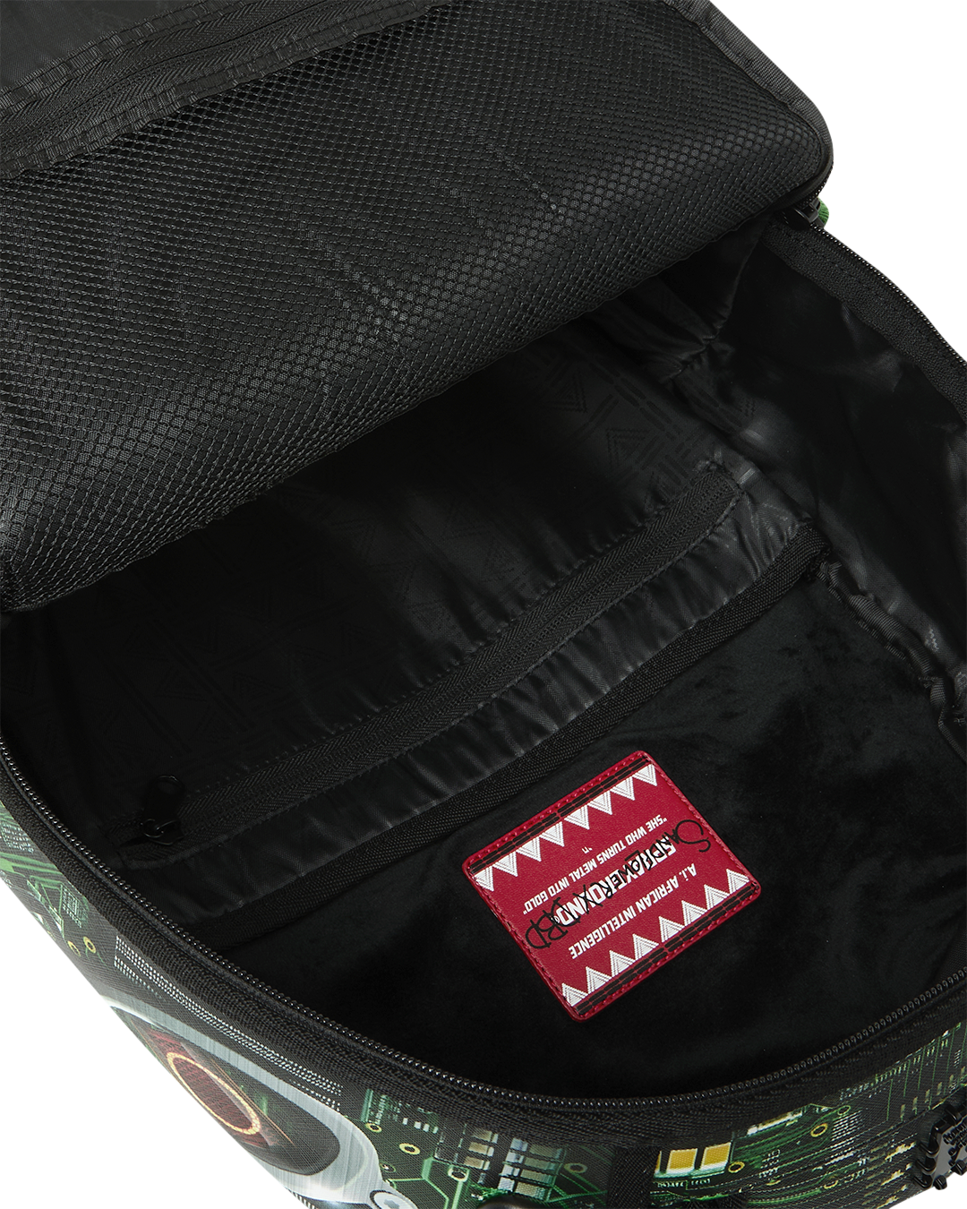 SPRAYGROUND® BACKPACK A.I. AFRICAN INTELLIGENCE REWIRED & INSPIRED BACKPACK - SANDFLOWER COLLAB