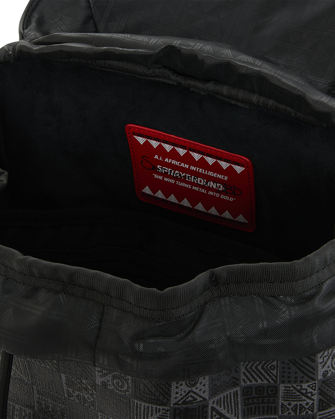 SPRAYGROUND® BACKPACK A.I. AFRICAN INTELLIGENCE MIDNIGHT MAGIC BACKPACK - SANDFLOWER COLLAB