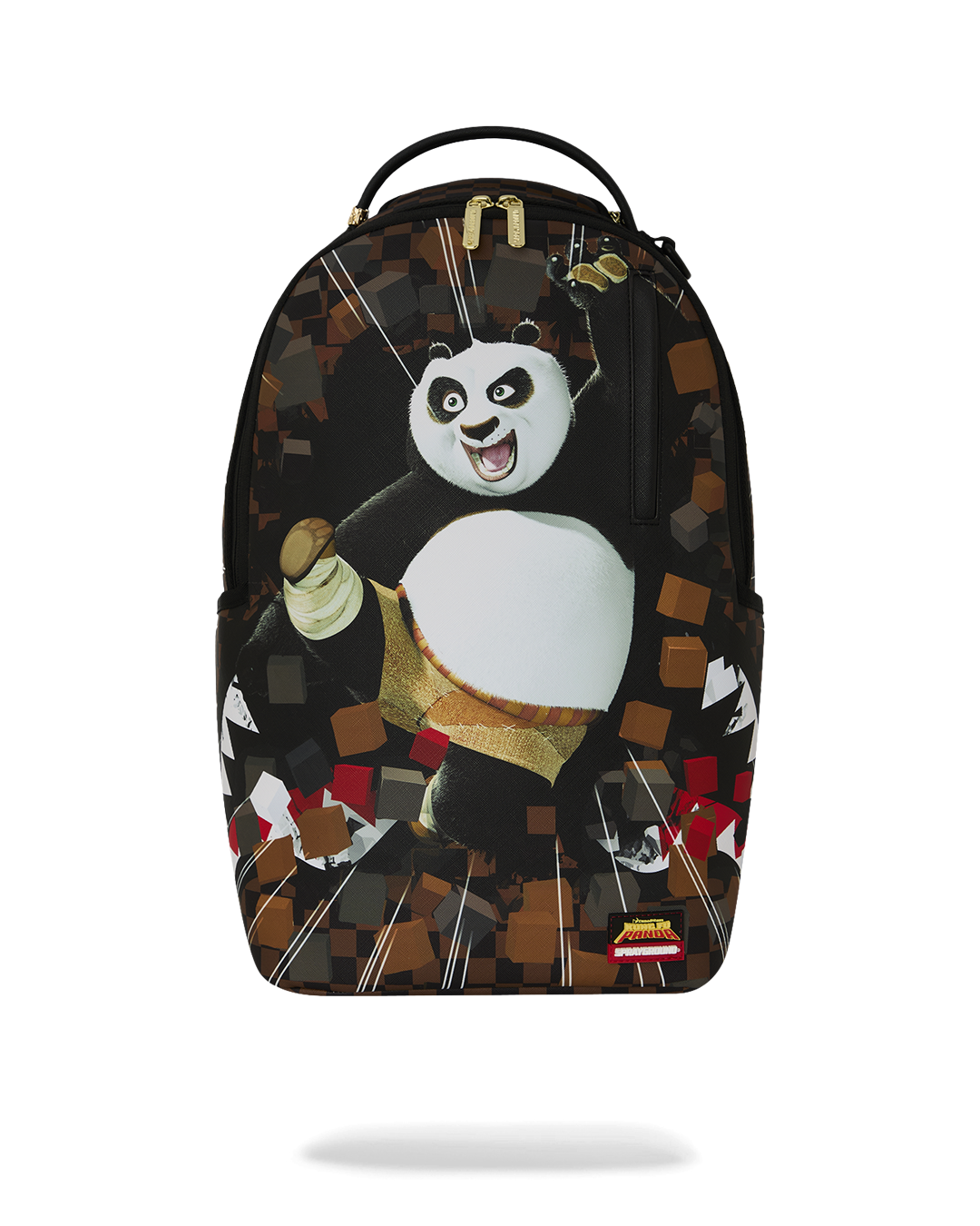 SPRAYGROUND® BACKPACK KUNG FU PANDA PO CHECKER KARATE KICK BACKPACK