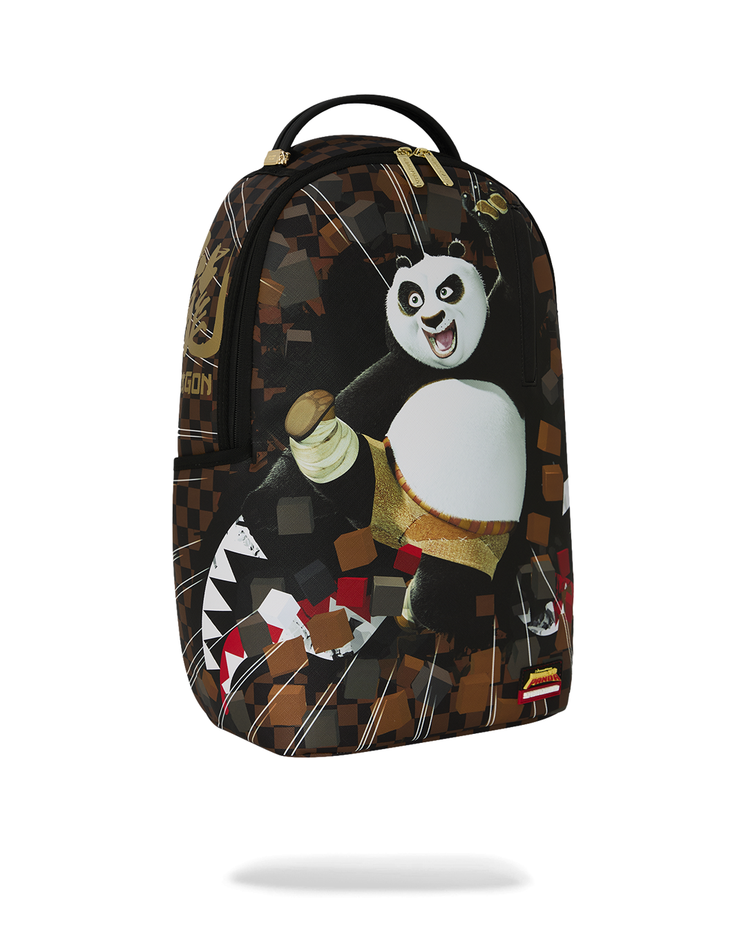 SPRAYGROUND® BACKPACK KUNG FU PANDA PO CHECKER KARATE KICK BACKPACK