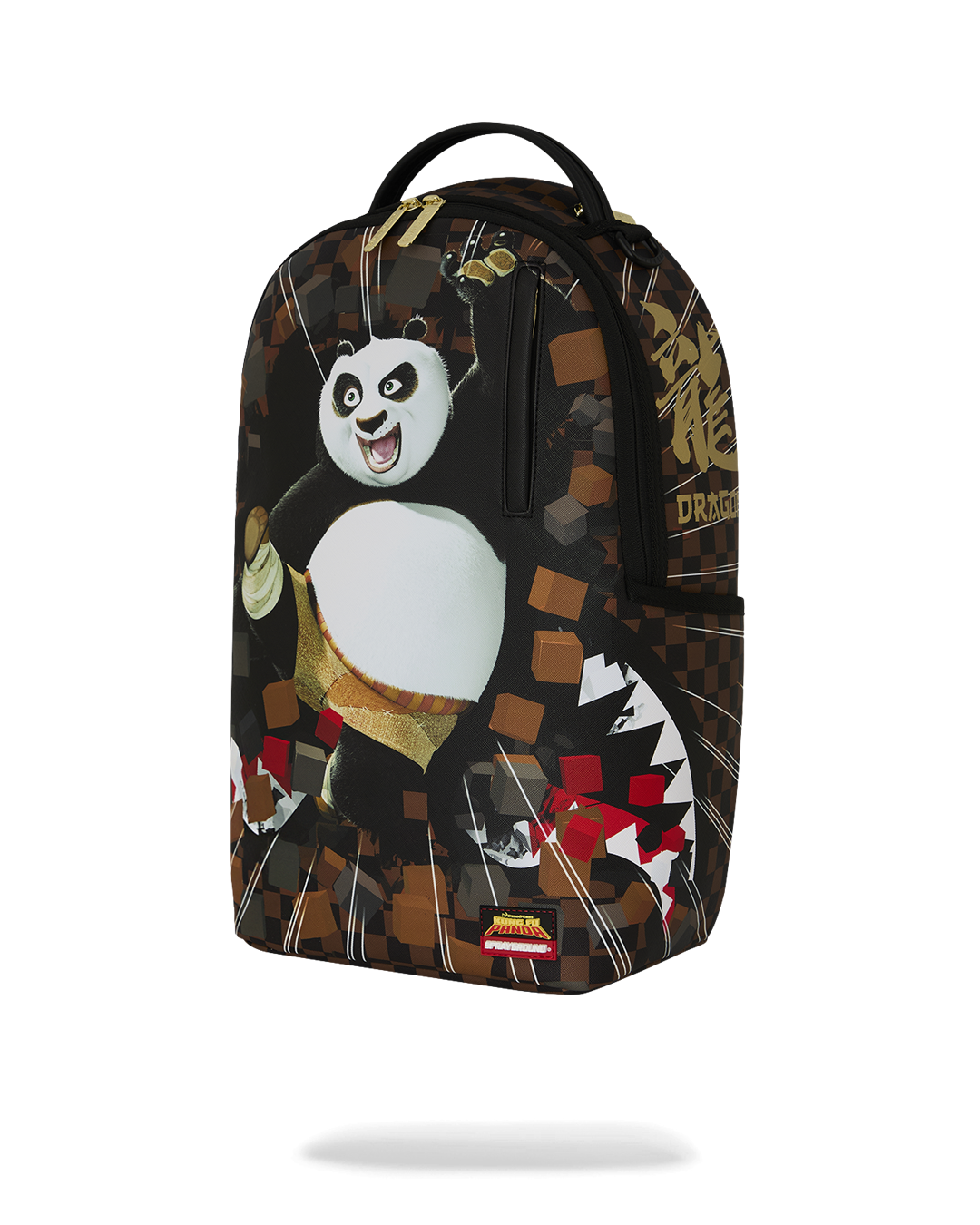 SPRAYGROUND® BACKPACK KUNG FU PANDA PO CHECKER KARATE KICK BACKPACK
