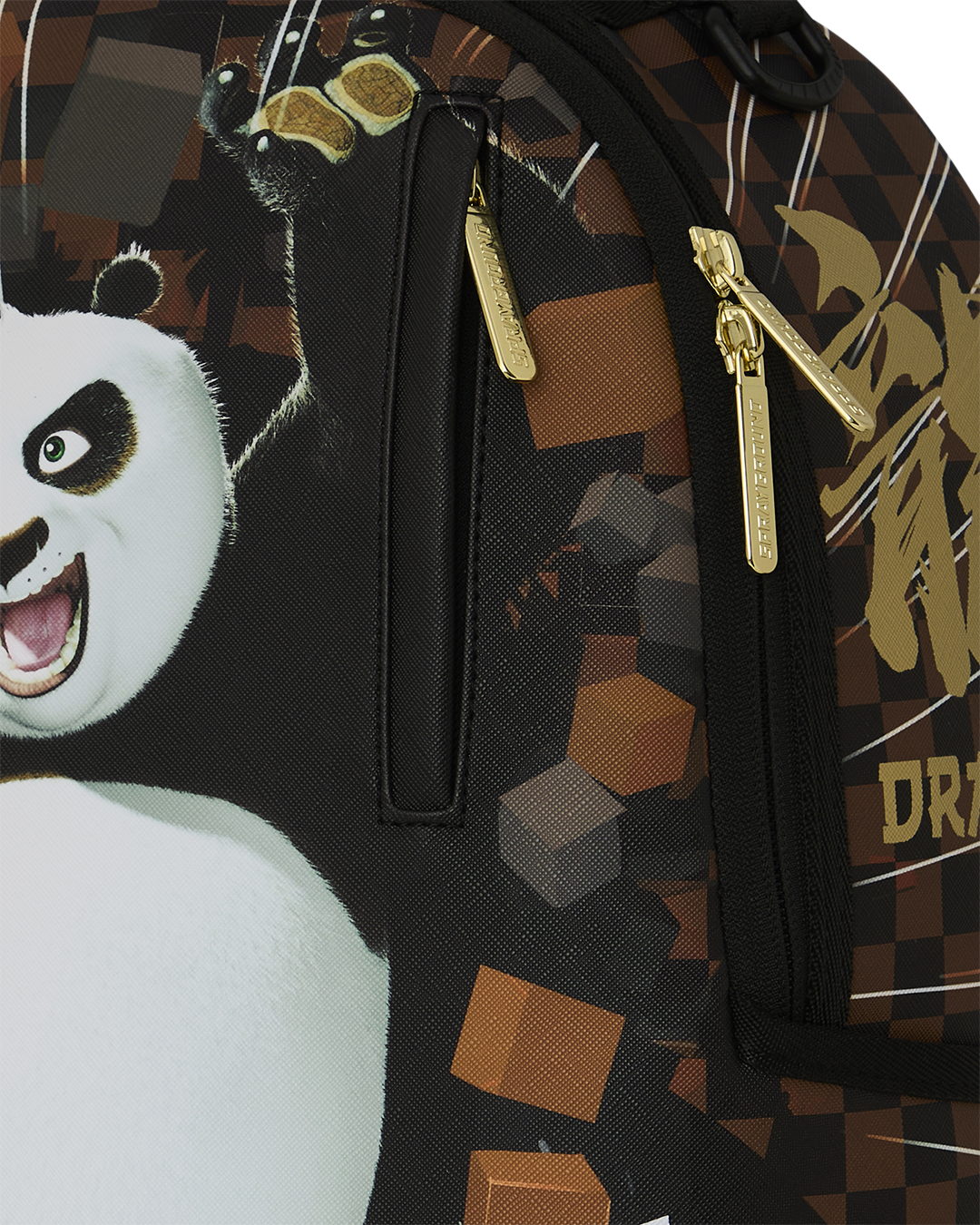 SPRAYGROUND® BACKPACK KUNG FU PANDA PO CHECKER KARATE KICK BACKPACK