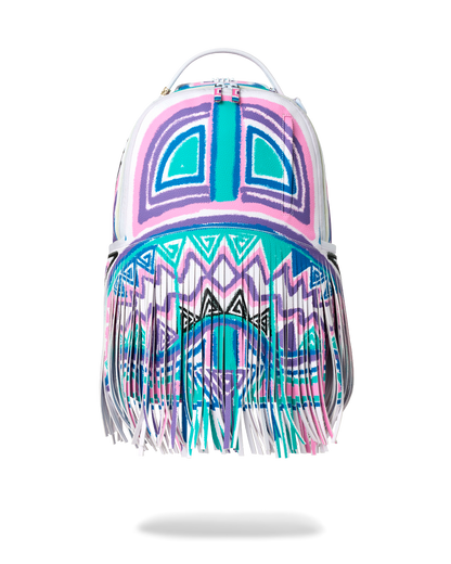 SPRAYGROUND® BACKPACK A.I. AFRICAN INTELLIGENCE MOTIVATED MOTION BACKPACK - SANDFLOWER COLLAB