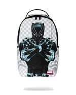 SPRAYGROUNDÂ® BACKPACK MARVEL BLACK PANTHER WAKANDA FOREVER ON WHITE CHECK BACKPACK