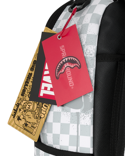 SPRAYGROUNDÂ® BACKPACK MARVEL BLACK PANTHER WAKANDA FOREVER ON WHITE CHECK BACKPACK
