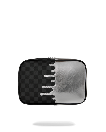 SPRAYGROUND® TOILETRY SILVER SIDE DRIP TOILETRY BRICK