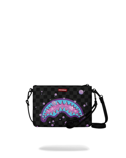 SPRAYGROUND® POUCHETTE PURPLE SLIME TAKEOVER CROSSOVER CLUTCH