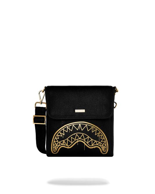 SPRAYGROUND® SLING THAT GOLD DRAP MESSENGER SLING