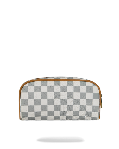 SPRAYGROUND® POUCH GRAFF EMBOSSED CREAM CHECK POUCH