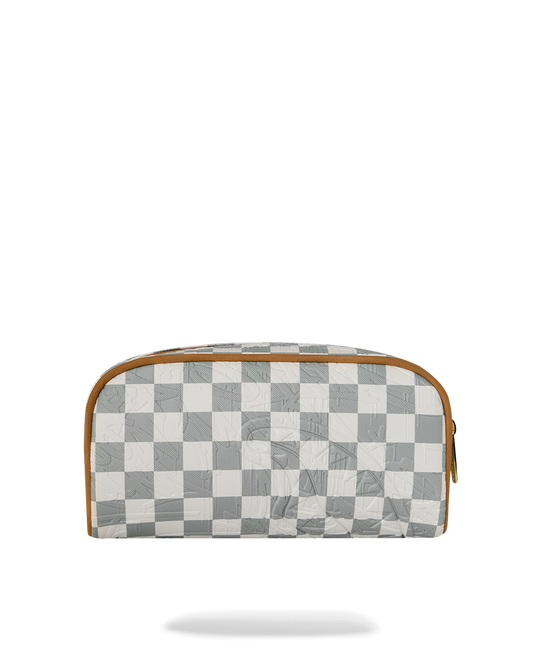 SPRAYGROUND® POUCH GRAFF EMBOSSED CREAM CHECK POUCH