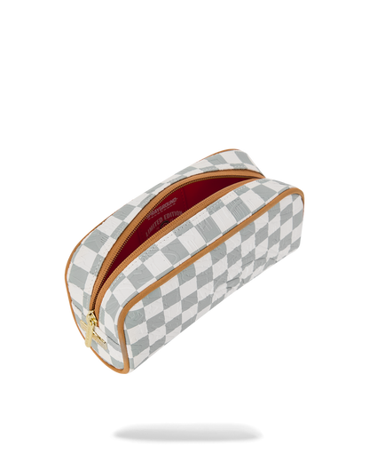 SPRAYGROUND® POUCH GRAFF EMBOSSED CREAM CHECK POUCH