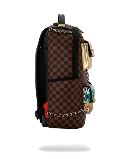 SPRAYGROUNDÂ® BACKPACK HANGING POCKETS MIX UP BACKPACK