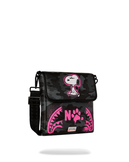 SPRAYGROUND® SLING SNOOPY PINK STENCIL MESSENGER SLING
