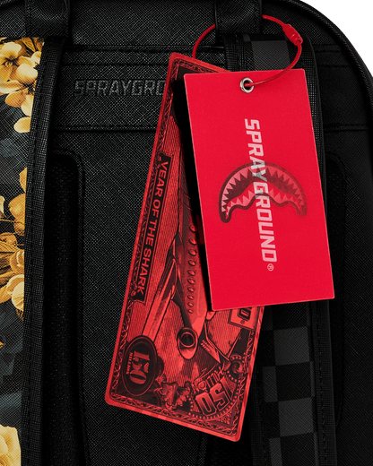 SPRAYGROUND® BACKPACK GOLD FLORAL REMIX SAVAGE BACKPACK