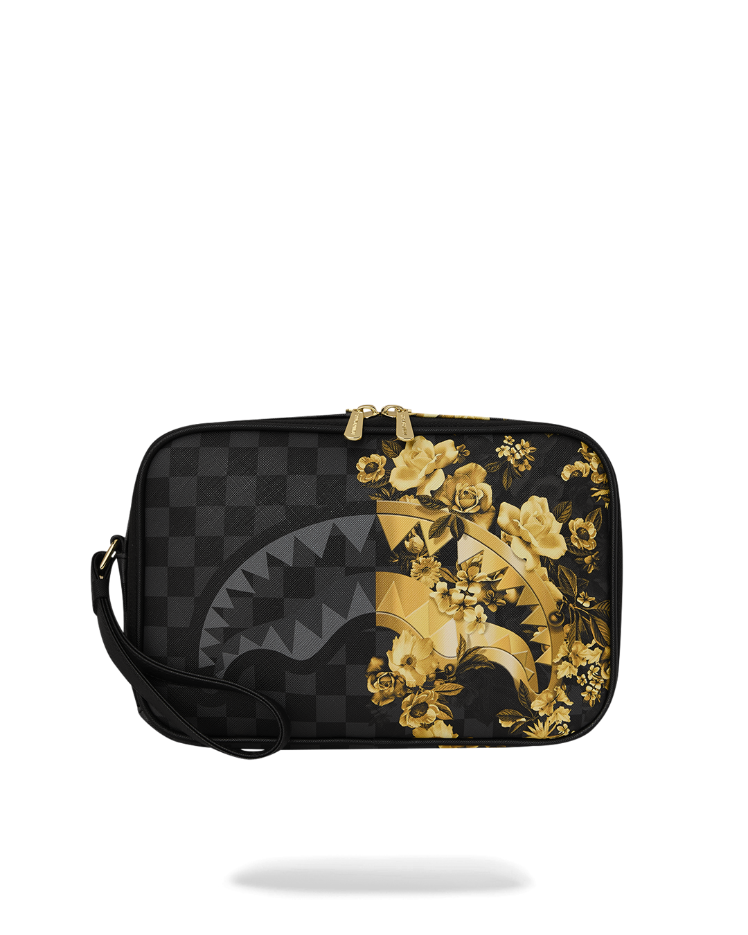 SPRAYGROUND® TOILETRY GOLD FLORAL REMIX TOILETRY BRICK