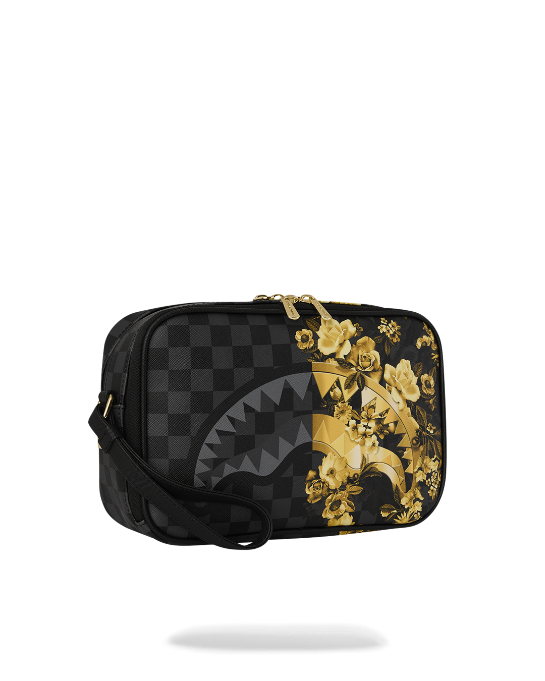 SPRAYGROUND® TOILETRY GOLD FLORAL REMIX TOILETRY BRICK