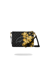SPRAYGROUND® POUCHETTE GOLD FLORAL REMIX CROSSOVER CLUTCH