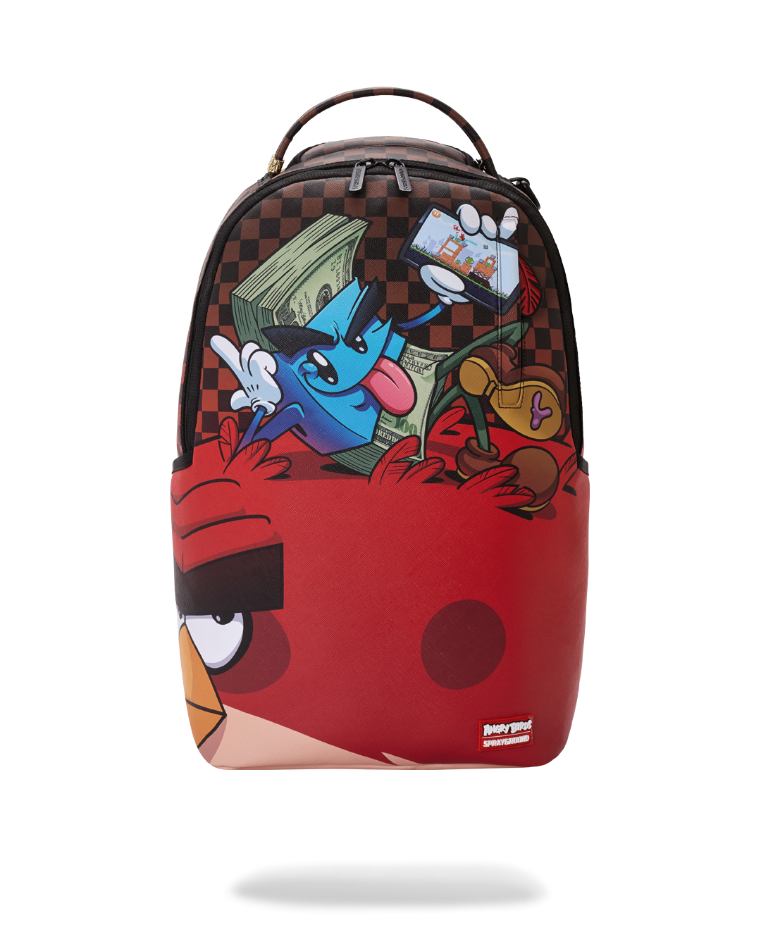 SPRAYGROUNDÂ® BACKPACK MONEY BOY CHILLIN ON BIG ANGRY BIRD BACKPACK